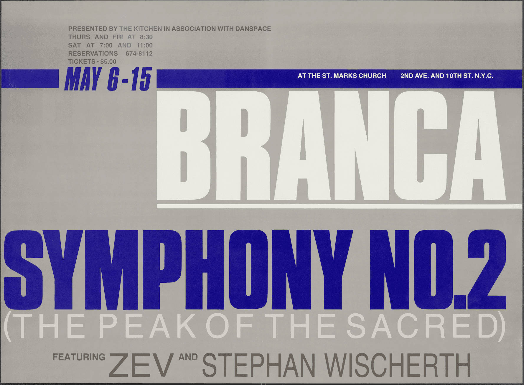 Symphony No. 2: The Peak of the Sacred, 1982